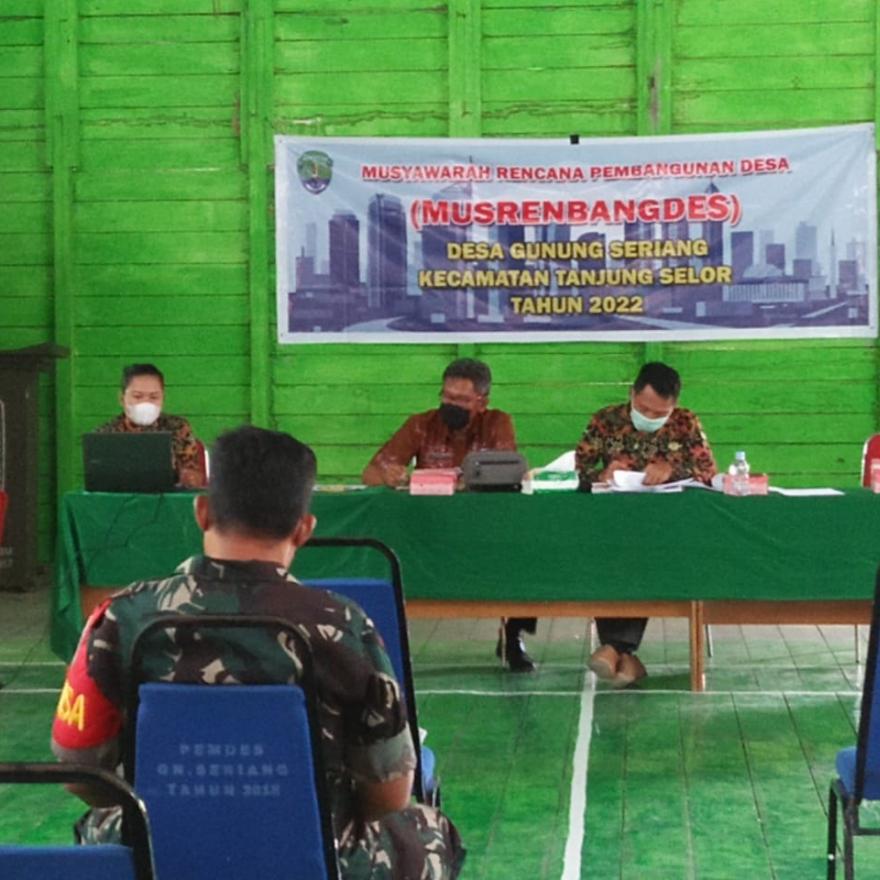 Pelaksanaan Musrenbang Tahun 2022 di Desa Gunung Seriang 